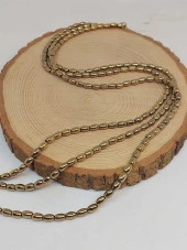 Hematit Taşı Arpa Kesim Dizi 4*5.5mm (49634) thumbnail 3