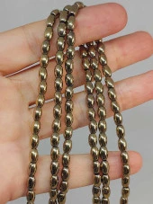 Hematit Taşı Arpa Kesim Dizi 4*5.5mm (49634) thumbnail 1