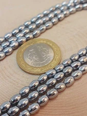 Hematit Taşı Arpa Kesim Dizi 4*5.5mm (49640) thumbnail 2