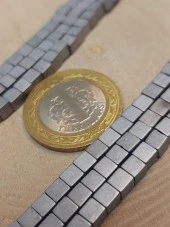 Hematit Taşı Küp Şekilli 4mm Dizi (49668) thumbnail 2