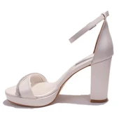 Dagoster DZA07-337152CN Sedef Tek Bant Platform Topuklu Kadın Ayakkabı - 3