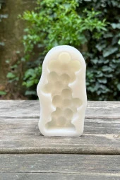 Yonca Çiçeği Sütun Tekli Mum Kalıbı - 5