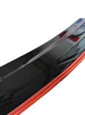 Peugeot 407 Çift Sıra Kırmızı Kromlu Cam Rüzgarlığı - 4