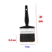 Yağlı Boya Fırça No: 4 Resim Ressam Fırçası Hobi Sanat Duvar Metal Ahşap Boyama Plastik Saplı - 2