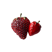 Natural Çilekler Broş Yaka iğnesi thumbnail 3