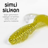 Silikon Kurt Sahte Yem - 60mm - Hardal - Yumy (18065-SM024-07) thumbnail 3