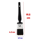 Yağlı Boya Fırça No: 1.5 Resim Ressam Fırçası Hobi Sanat Duvar Metal Ahşap Boyama Plastik Saplı - 3