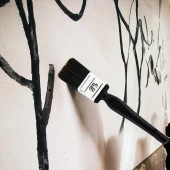 Yağlı Boya Fırça No: 1.5 Resim Ressam Fırçası Hobi Sanat Duvar Metal Ahşap Boyama Plastik Saplı - 4