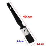 Yağlı Boya Fırça No: 1 Resim Ressam Fırçası Hobi Sanat Duvar Metal Ahşap Boyama Plastik Saplı - 3