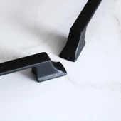 Mostar 128 mm Siyah Kulp Mobilya Mutfak Dolabı Çekmece Dolap Kulpları Kapak Kulpu Kulbu Metal 128 mm thumbnail 3