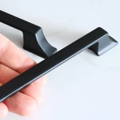 Mostar 128 mm Siyah Kulp Mobilya Mutfak Dolabı Çekmece Dolap Kulpları Kapak Kulpu Kulbu Metal 128 mm thumbnail 7