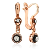 0.40 Karat Elmas Küpe - 1