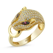 Kaplan Altın Yüzük 14K Gold - 1