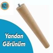 Ahşap Ayak Mobilya Koltuk Kanepe Sehpa Masa Ayağı Ayakları M8 Civatalı 20 cm + Bağlantı Aparatlı (8'li Set) - 4