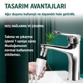 Musluk Aparatlı Ağız Duşu 2 Başlıklı Komple Ağız Bakımı - 2