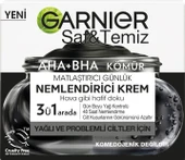 Garnier Aha Bha Kömür 3'Ü 1 Arada Matlaştırıcı Günlük Nemlendirici Krem 50ml - 3