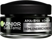 Garnier Aha Bha Kömür 3'Ü 1 Arada Matlaştırıcı Günlük Nemlendirici Krem 50ml - 1