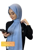 Rahat Kırışmaz Cazz Şal, Yumuşak, Tok Duruşlu Kolay Şal 01000  BEBE MAVİSİ - 1