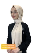 Rahat Kırışmaz Cazz Şal, Yumuşak, Tok Duruşlu Kolay Şal 01000  AÇIK BEJ - 1
