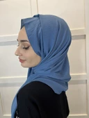 Rahat Kırışmaz Cazz Şal, Yumuşak, Tok Duruşlu Kolay Şal 01000  İNDİGO - 2