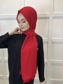 Rahat Kırışmaz Cazz Şal, Yumuşak, Tok Duruşlu Kolay Şal 01000  KIRMIZI thumbnail 3