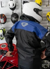 Forte Gt 1134 Motosiklet PVC Yağmurluk Cepli Alt Üst Takım M Beden Mavi - 3