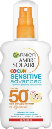 Garnier Ambre Solaire Sensitive Advanced Çocuk Sprey GKF50+ 200ML - 2