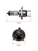 H4 Eco 12V 55/60W P43T Tırnaklı Far Ampulü - 2