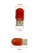 T20 12V 93 21W Dipsiz Turuncu Sinyal, Stop, Far Ampulü 10 Adet - 2