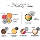 Karaca Mastermaid Power Multifunctional 10 In 1 Rosegold Gıda Hazırlama Seti 2000W - 2