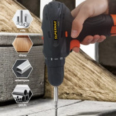 12v 1.5 Ah Metal Şanzıman Tek Akülü Şarjlı Matkap 22 Parça Akülü Vidalama Set Elektrikli Matkap - 2