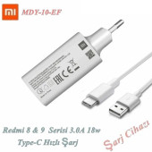 Xiaomi Redmi Note 8 - 9 9T 9SE Pro Hızlı Type-C şarj cihazı 3.0 18W 5V 3A 9V 3A - 1