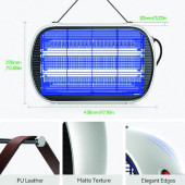 Rowenger M15 20W UV Işıklı Elektrikli Sivrisinek Öldürücü Sinek Öldürücü Kovucu Sineksavar Lamba - 5