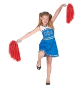 1 Çift ( 2 Adet ) Kırmızı Renk 23 Nisan Gösteri Ponponu thumbnail 2