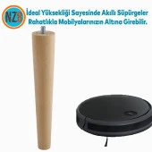 Ahşap Mobilya Koltuk Kanepe Sehpa Masa Ayağı Ayakları M8 Civatalı 25 cm + Bağlantı Aparatlı 8'li Set - 8