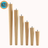 Ahşap Mobilya Koltuk Kanepe Sehpa Masa Ayağı Ayakları M8 Civatalı 25 cm + Bağlantı Aparatlı 8'li Set - 9