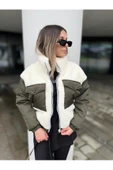 Torba Cepli Kürklü Peluş Kadın Mont - 1