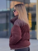 KADIN KÜRKLÜ PELUŞ MONT - 8