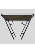 Katlanır Kamp Masası Alüminyum Çerçeve Mdf Üst Tabla (48*68CM) Kamp Piknik Festival Katlanır Masa - 4