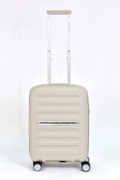 United Colors Of Benetton Kabin Boy Kırılmaz Valiz Polipropilen Bej BNT1000 thumbnail 2