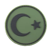 Single Sword Yuvarlak BAYRAK Plastik Patch - Peç - 3