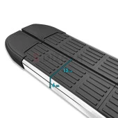 S-Dizayn Ford Courier 2 S-Line Krom Yan Basamak 183 Cm 2023 Üzeri thumbnail 4