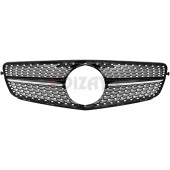 S-Dizayn Mercedes C-Class W204 Ön Panjur Parlak Siyah Piano Black Diamond Model 2007-2014 - 2