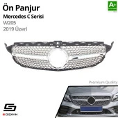 S-Dizayn Mercedes C-Class W205 Ön Panjur Krom Diamond Model 2019 Üzeri - 2