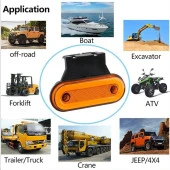 Side marker kasa lambası - beyaz 24v 3w çakarlı adet / LAAM446-1 - 2