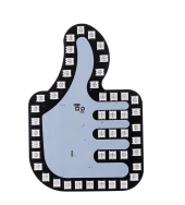 Ok işaretli cam ledi 8x12x12cm RGB 7 renkli adet / LAAM661 thumbnail 2