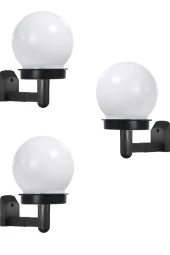 Şahnet Solar Bahçe Lambası Beyaz - Güneş Enerjili Duvar Armatür (3 Adet) - 1