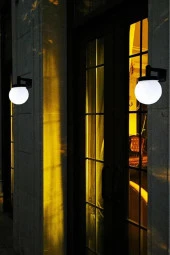 Şahnet Solar Bahçe Lambası Beyaz - Güneş Enerjili Duvar Armatür (3 Adet) - 5