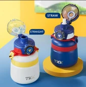 TKK 600ml Pipetli/Pipetsiz Kullanım Askılı Paslanmaz Çelik Termos Matara (The Hulk) - 6
