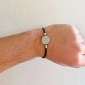 316L Çelik Siyah Erkek Bileklik EBLK-360 thumbnail 2